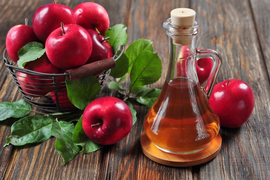 Cuka cider apel tina urat variatif